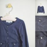 KUMIKYOKU navy cardigan / SS(100)